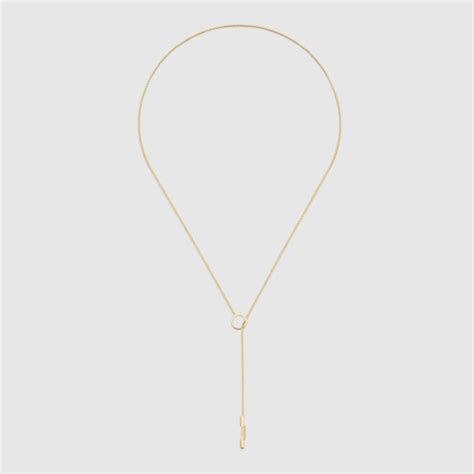 gucci lariat necklace|Gucci Link to Love lariat necklace .